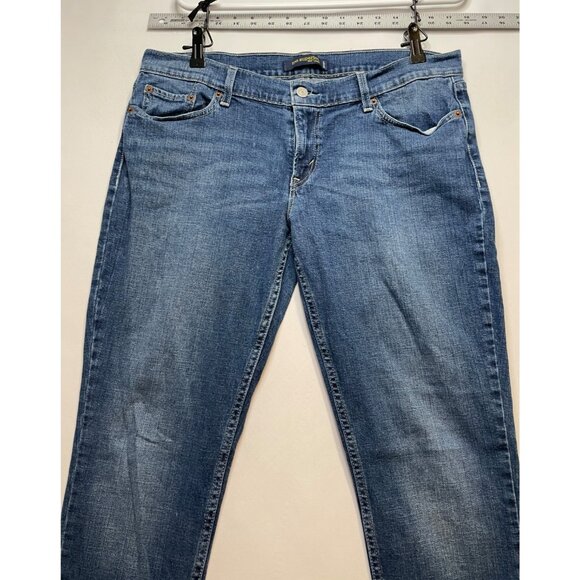 Levi's jeans womens 15 34 x 32 524 too superlow low rise blue - Picture 8 of 10